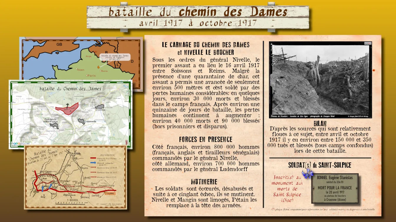 bataille du Chemin des Dames - 1917