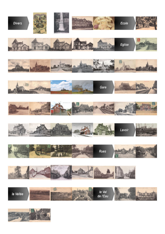 planche-contact 1 des cartes postales anciennes de Saint-Sulpice