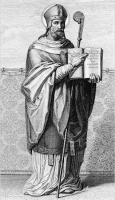 Saint-Sulpice le Pieux - gravure, auteur inconnu