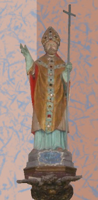 Saint-Sulpice le Pieux - statue à Saint-Sulpice de Favières