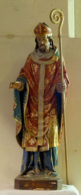Saint-Sulpice le Pieux - statue à Asnière-sur-Oise