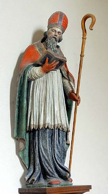Saint-Sulpice le Pieux - statue à Montsoult