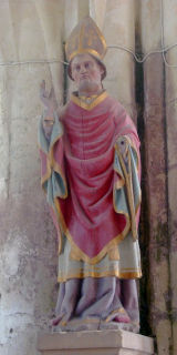 Saint-Sulpice le Pieux - statue à Mergey