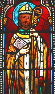 Saint-Sulpice le Pieux - vitrail à Chateauroux