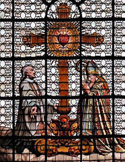 Saint-Sulpice le Pieux - vitrail à Paris
