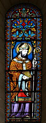Saint-Sulpice le Pieux - vitrail à Saint-Gaultier