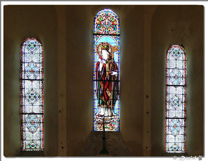Saint-Sulpice le Pieux - vitrail à Saint-Sulpice Laurière
