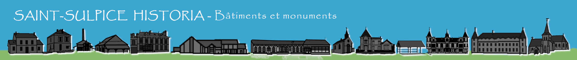 bandeau bâtiments et monuments de Saint-Sulpice