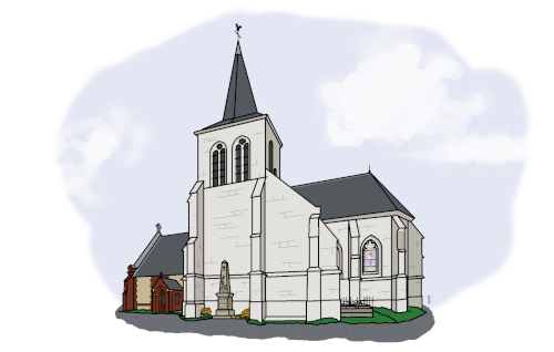 dessin de l'église de Saint-Sulpice