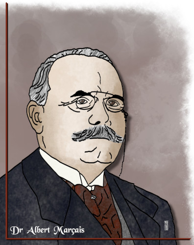portrait dessiné par MJCO du docteur Albert 