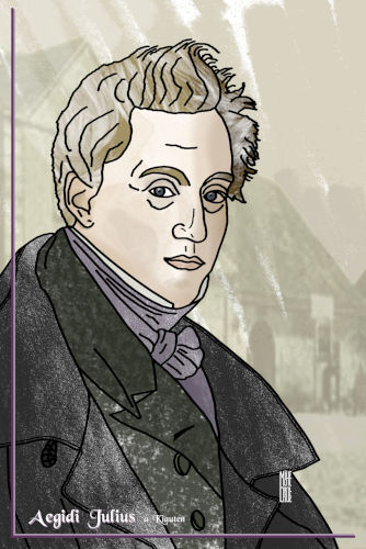 portrait de Julius Aegidi par MJCO d'après une gravure ancienne