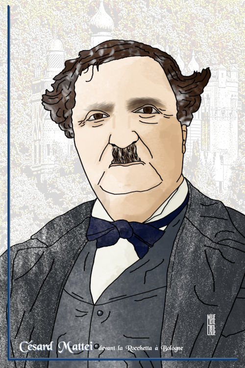 portrait de  César Mattei par MJCO