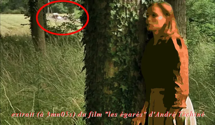 carte du tournage du film les égarés d'André Téchiné