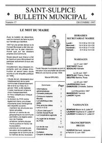 bulletin municipal 1997 - 12