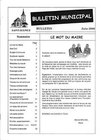 bulletin municipal 2000 - 06