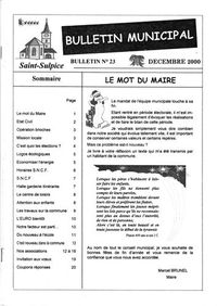 bulletin municipal 2000 - 12