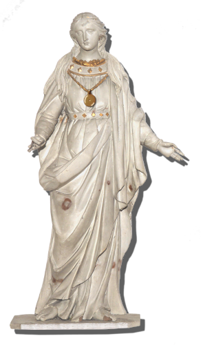 statue de sainte Pilomèle de l'église de Saint-Sulpice