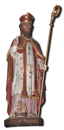 statue de saint Nicolas de l'église de Saint-Sulpice