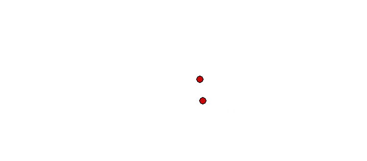 carte de France situant Saint-Sulpice