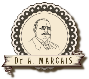 étiquette ronde menu Dr Marçais